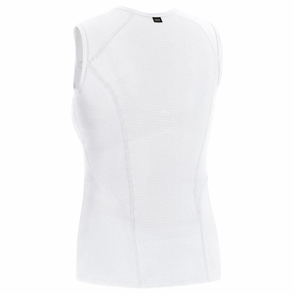 Womens M Womens Base Layer Sleeveless Shirt - White