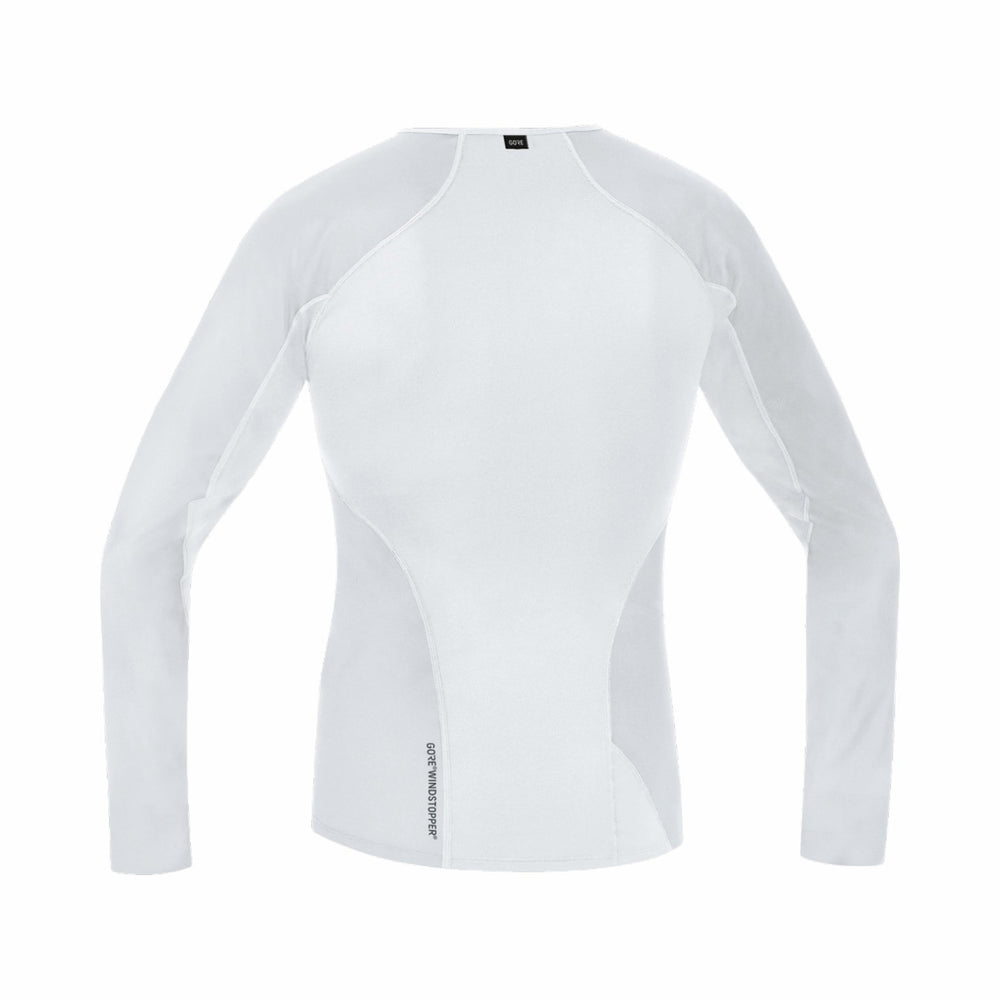 Mens M WINDSTOPPER® Base Layer Thermo Long Sleeve Shirt - Light Grey/White