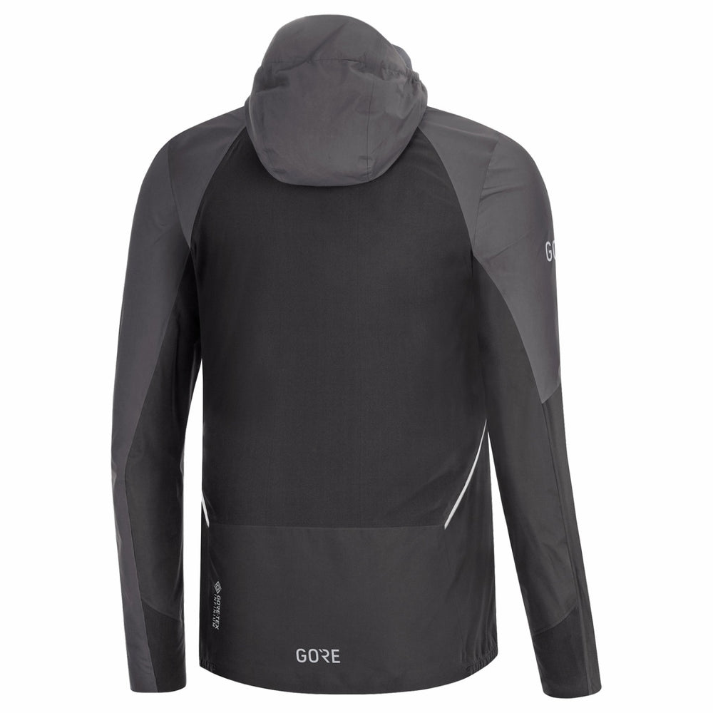 Mens R7 Partial GORE-TEX INFINIUM™ Hooded Jacket - Black/Terra Grey