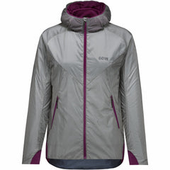 Womens R5 WINDSTOPPER® Insulated Jacket - Lab Gray/Process Purple