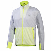 Mens Drive WINDSTOPPER® Jacket - White/Neon Yellow
