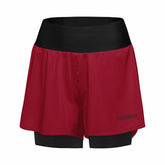 Womens CONCURVE 3” 2in1 Shorts - Utility Red/Black