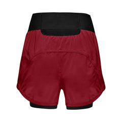 Womens CONCURVE 3” 2in1 Shorts - Utility Red/Black