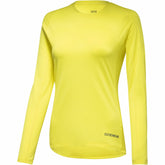 Womens Everyday Long Sleeve Shirt - Washed Neon Yellow