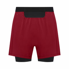 Mens CONCURVE 5” 2in1 Shorts - Utility Red/Black