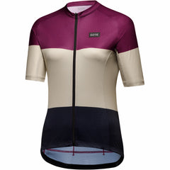Womens Spirit Stripes Jersey - Process Purple/Tech Beige