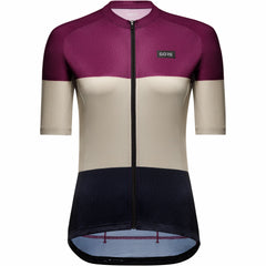 Womens Spirit Stripes Jersey - Process Purple/Tech Beige
