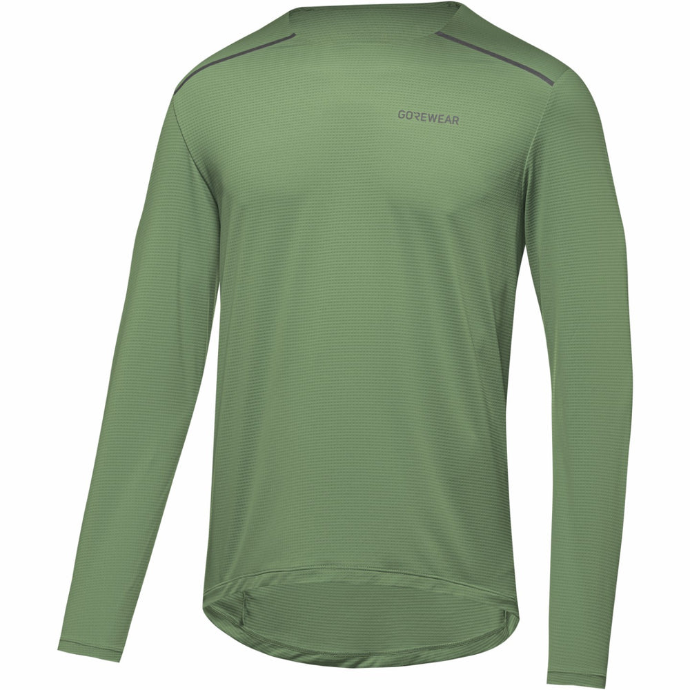 Mens Contest 2.0 Long Sleeve Tee - Engine Green