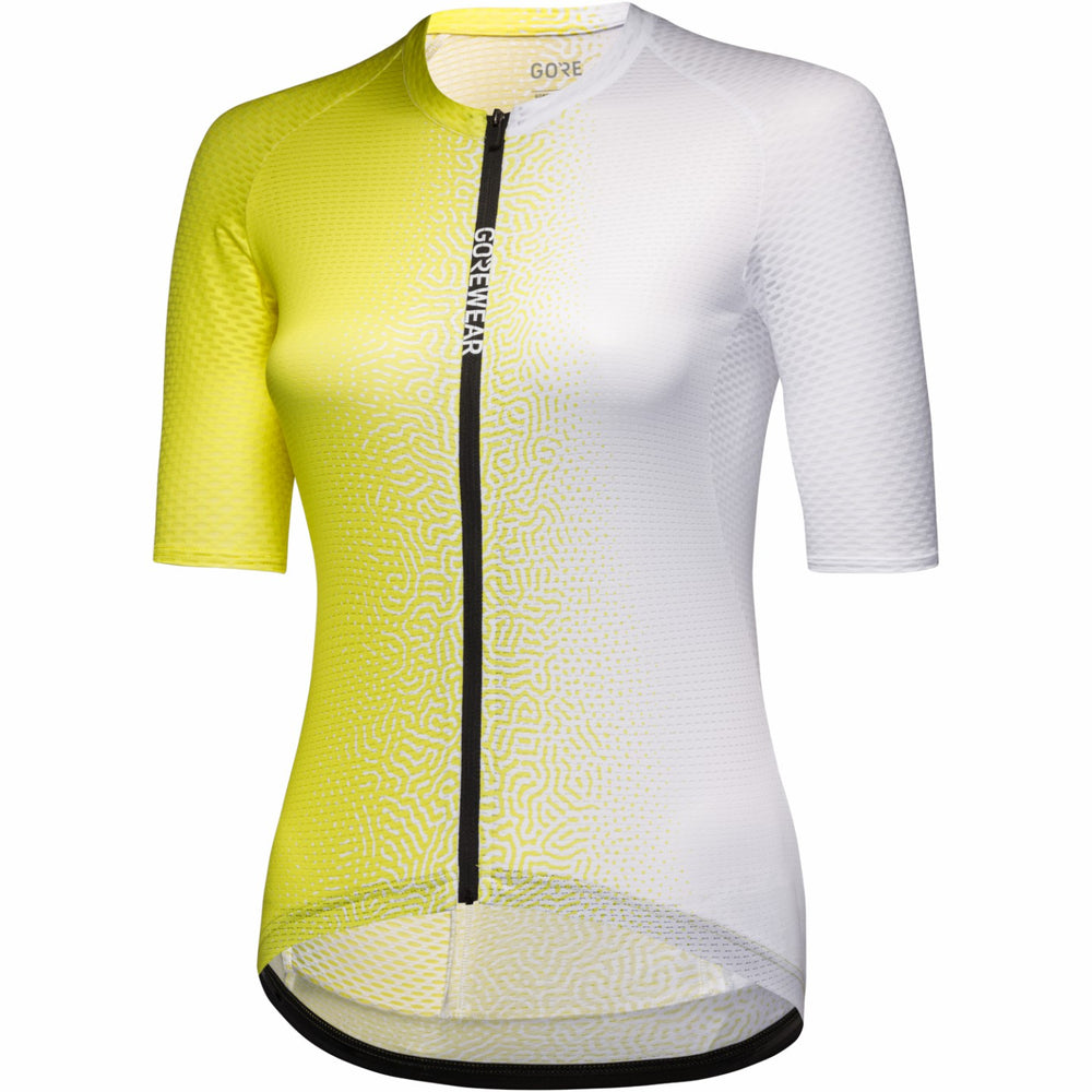 Womens SPINSHIFT Breathe Jersey - Washed Neon Yellow/White