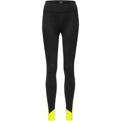 Womens CONCURVE Thermo Tights - Black/Neon Yellow