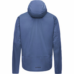 Mens FERNFLOW Hooded Windbreaker - Cargo Blue