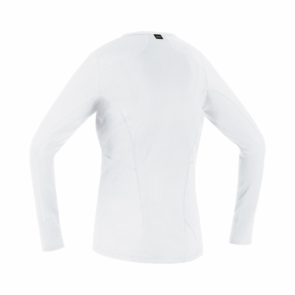 Womens M Womens Base Layer Long Sleeve Shirt - White