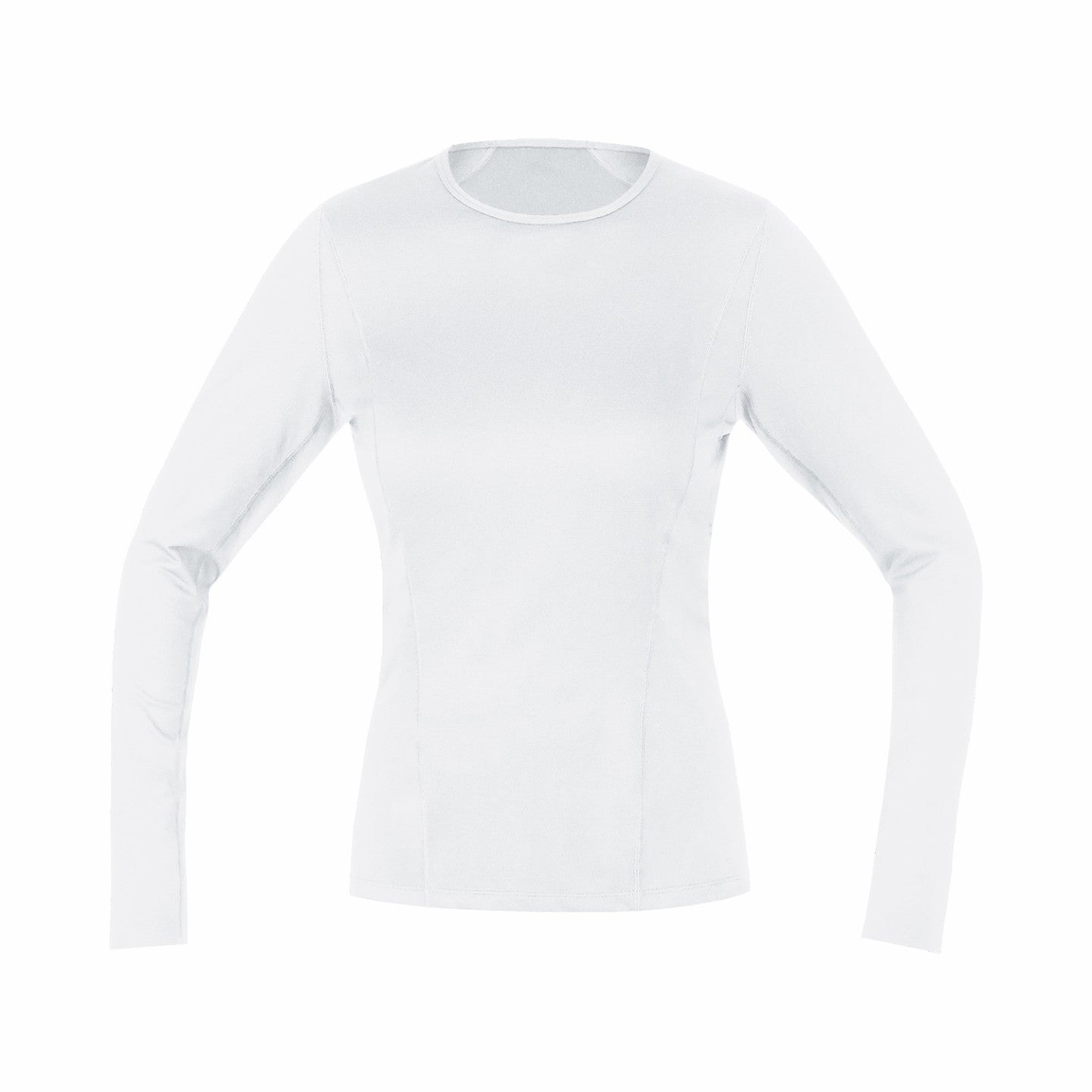 Womens M Womens Base Layer Long Sleeve Shirt - White