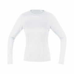 Womens M Womens Base Layer Long Sleeve Shirt - White