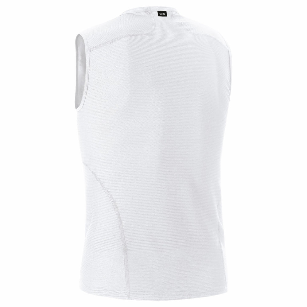 Mens M Base Layer Sleeveless Shirt - White