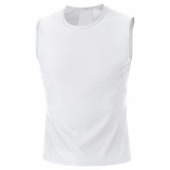 Mens M Base Layer Sleeveless Shirt - White