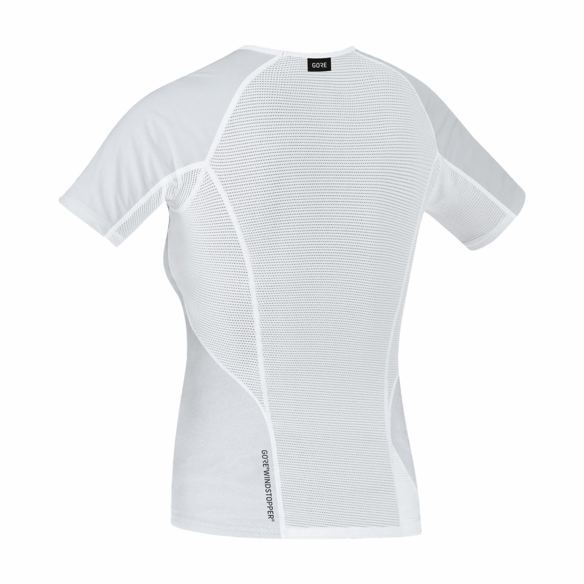 Womens M Womens WINDSTOPPER® Base Layer Shirt - Light Grey/White