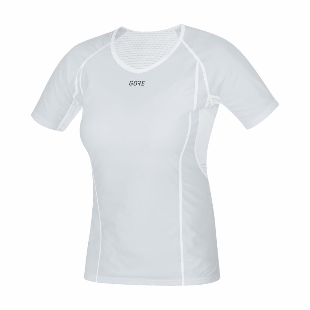 Womens M Womens WINDSTOPPER® Base Layer Shirt - Light Grey/White
