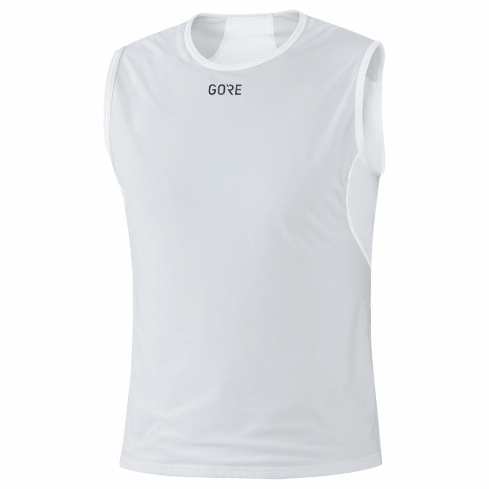 Mens M WINDSTOPPER® Base Layer Sleeveless Shirt - Light Grey/White
