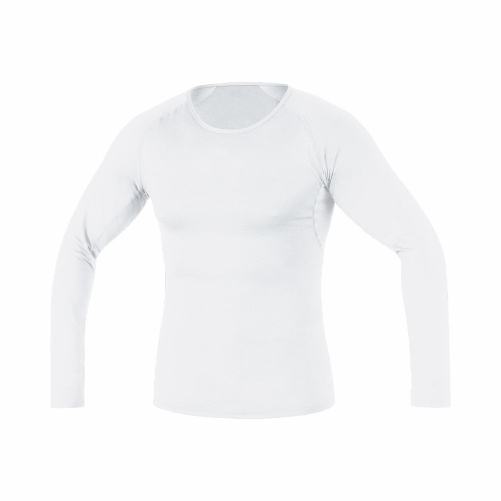 Mens M Base Layer Long Sleeve Shirt - White
