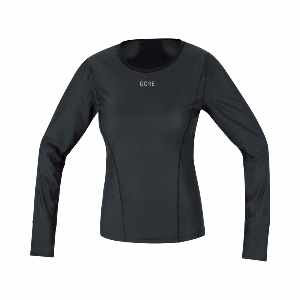 Womens M WINDSTOPPER® Base Layer Long Sleeve Shirt - Black