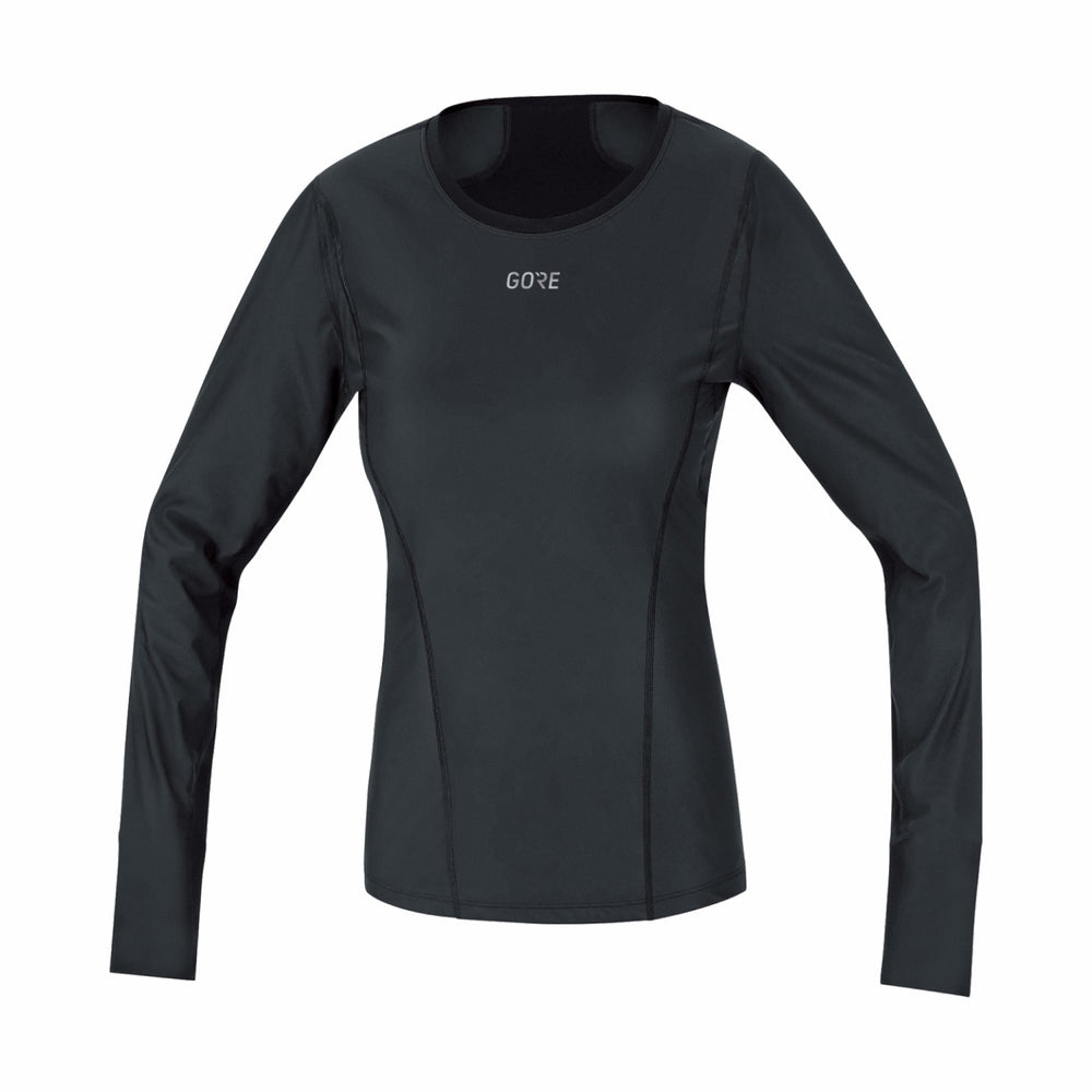Womens M WINDSTOPPER® Base Layer Thermo Long Sleeve Shirt - Black