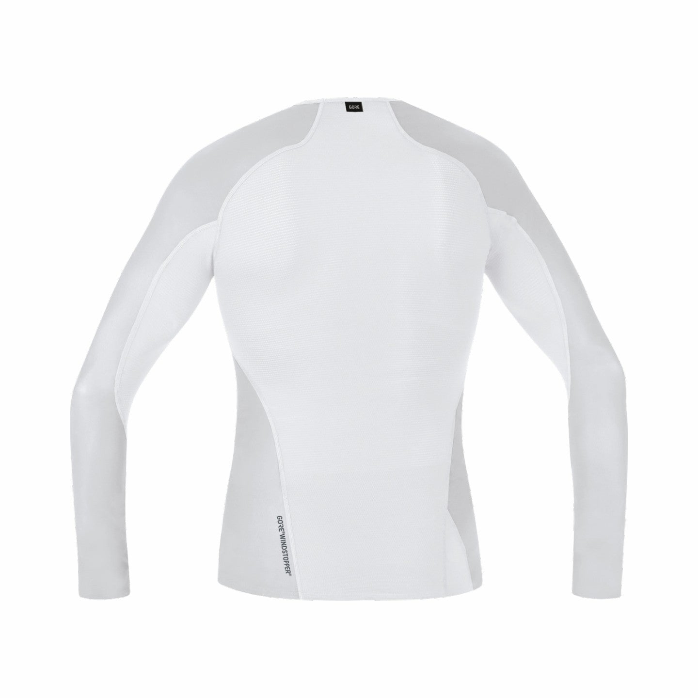 Mens M WINDSTOPPER® Base Layer Long Sleeve Shirt - Light Grey/White