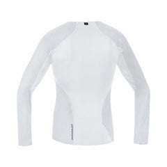 Mens M WINDSTOPPER® Base Layer Thermo Long Sleeve Shirt - Light Grey/White