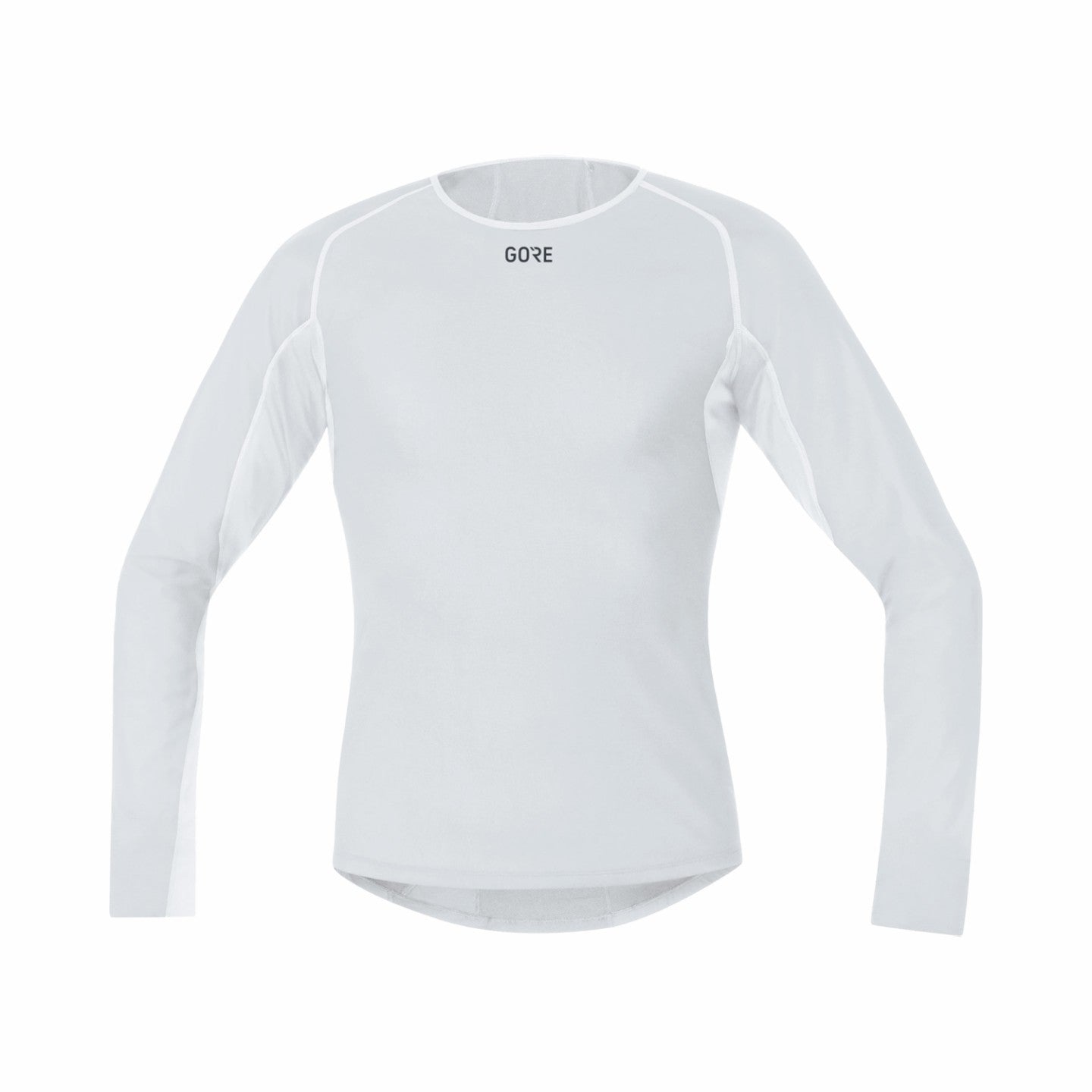 Mens M WINDSTOPPER® Base Layer Thermo Long Sleeve Shirt - Light Grey/White