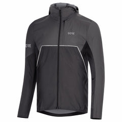 Mens R7 Partial GORE-TEX INFINIUM™ Hooded Jacket - Black/Terra Grey