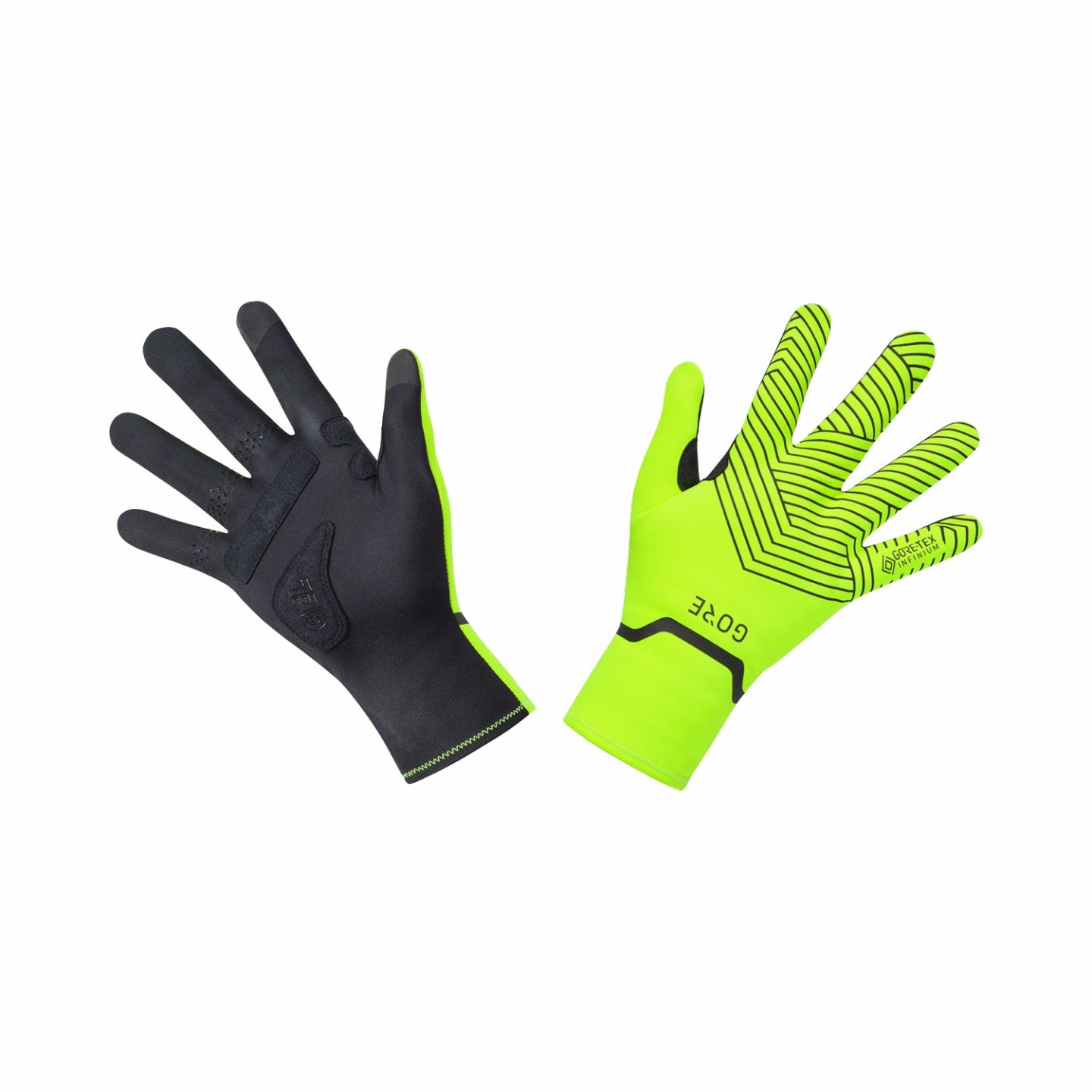 Men/Womens C3 GORE-TEX INFINIUM™ Stretch Mid Gloves - Neon Yellow/Black