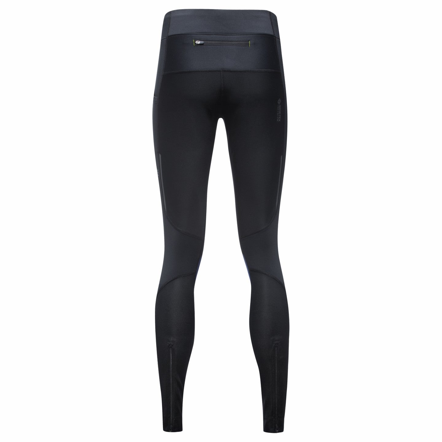 Womens R5 WINDSTOPPER® Tights - Black/Neon Yellow