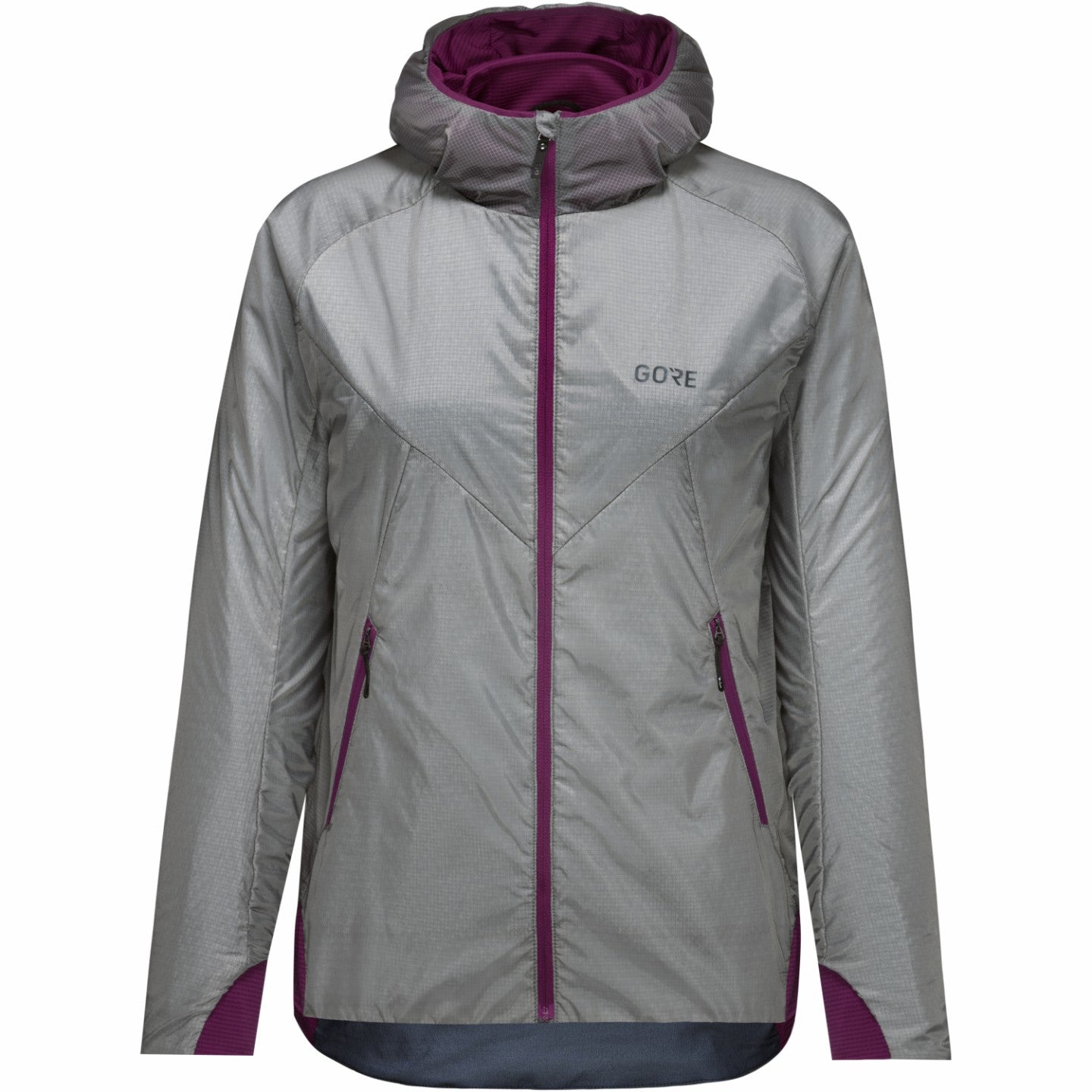 Womens R5 WINDSTOPPER® Insulated Jacket - Lab Gray/Process Purple