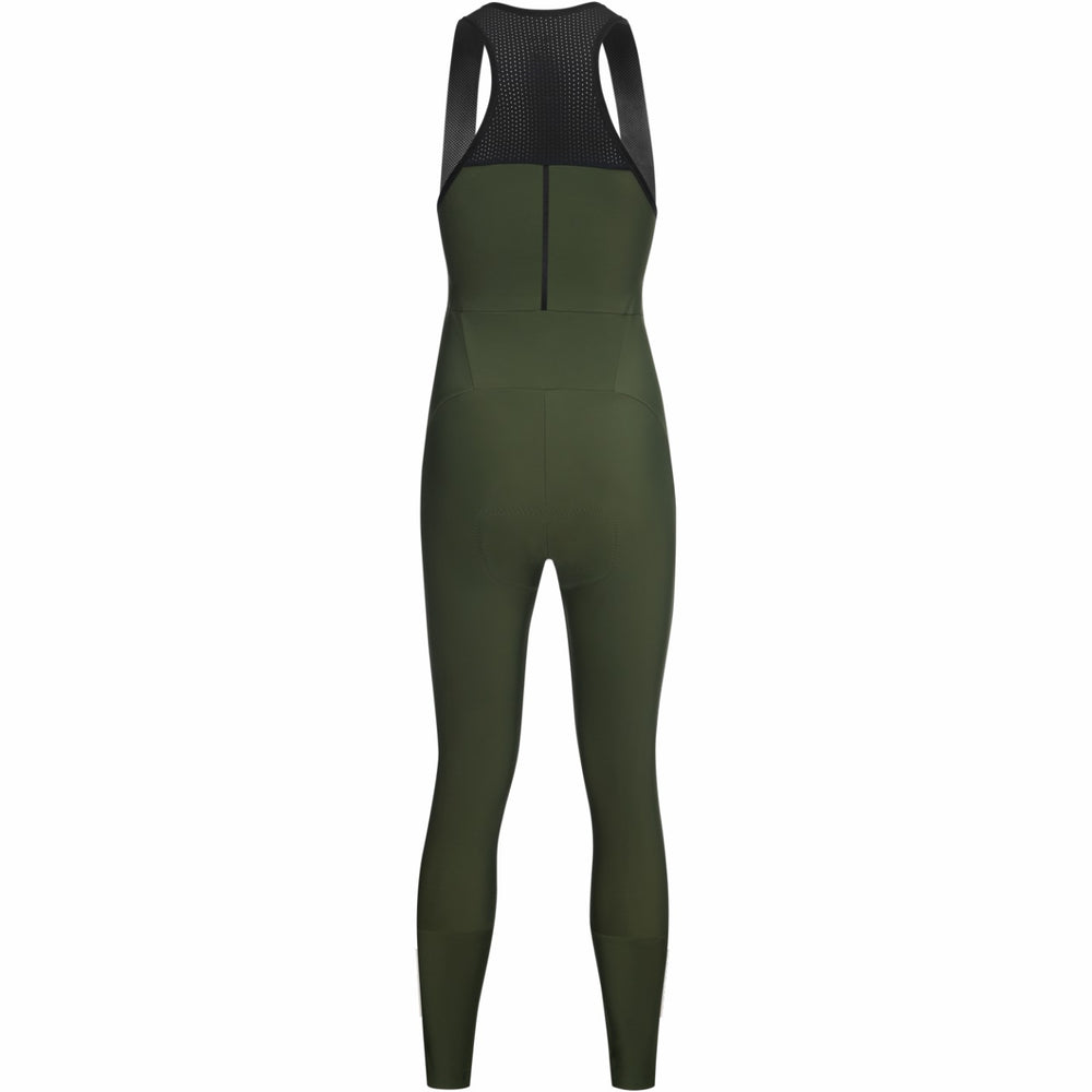 Womens Progress Thermo Bib Tights+ - Utility Green