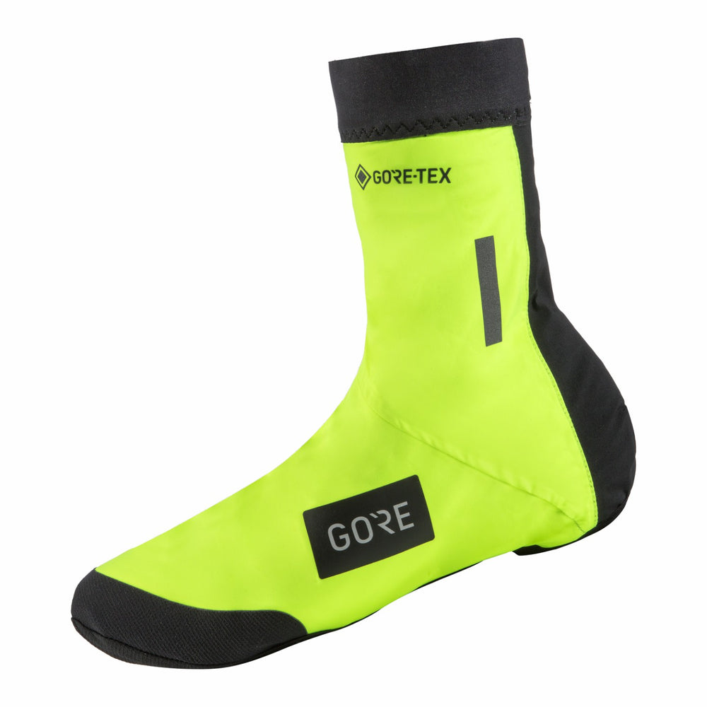 Men/Womens Sleet Insulated Overshoes - Neon Yellow/Black