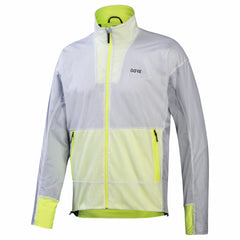 Mens Drive WINDSTOPPER® Jacket - White/Neon Yellow