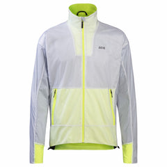 Mens Drive WINDSTOPPER® Jacket - White/Neon Yellow