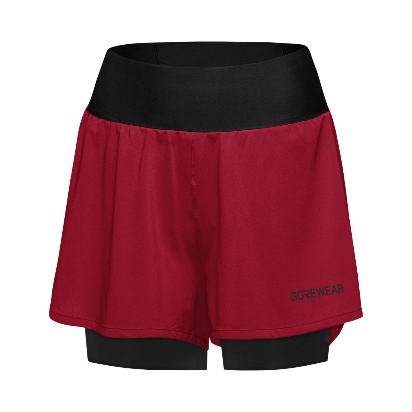 Womens CONCURVE 3” 2in1 Shorts - Utility Red/Black