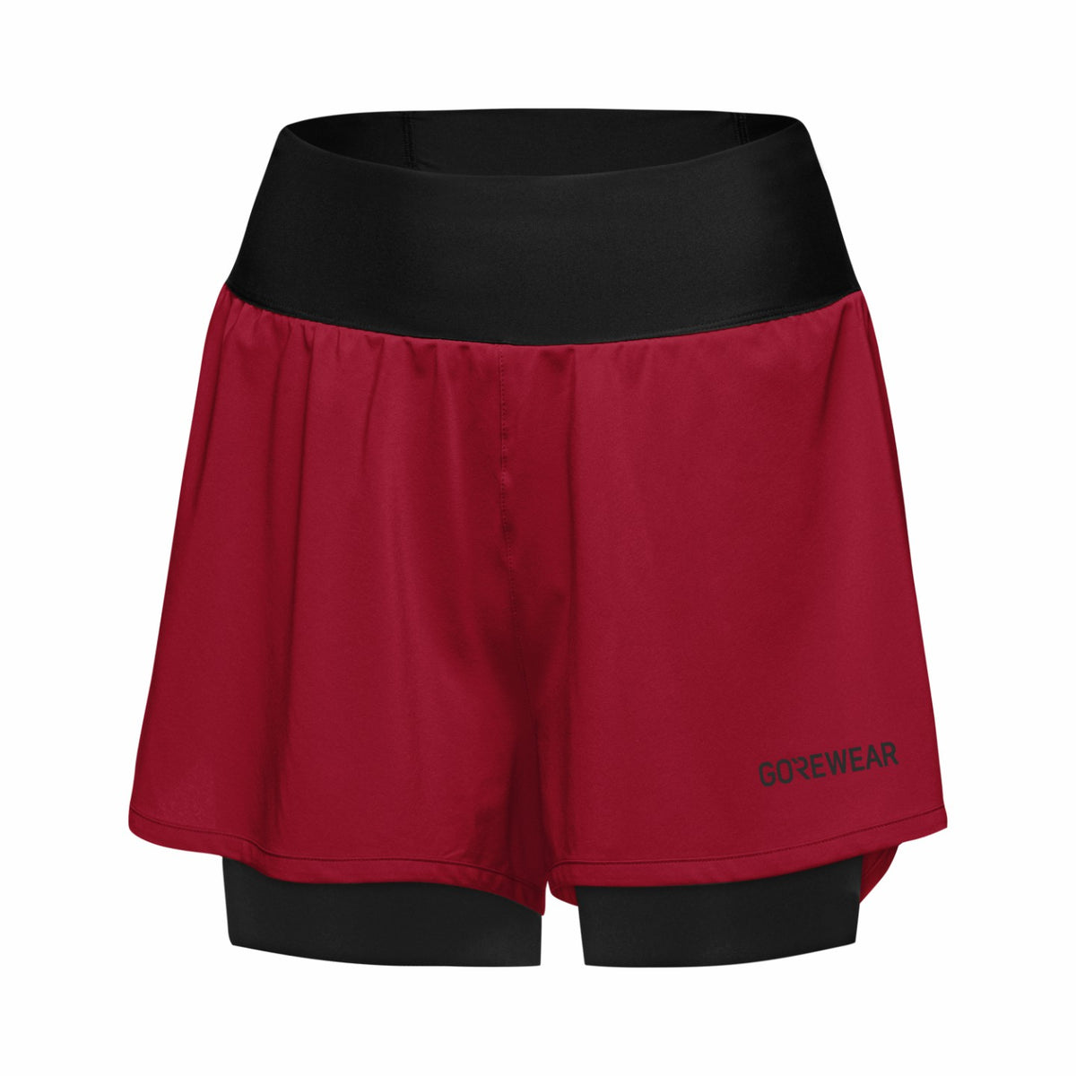 Womens CONCURVE 3” 2in1 Shorts - Utility Red/Black