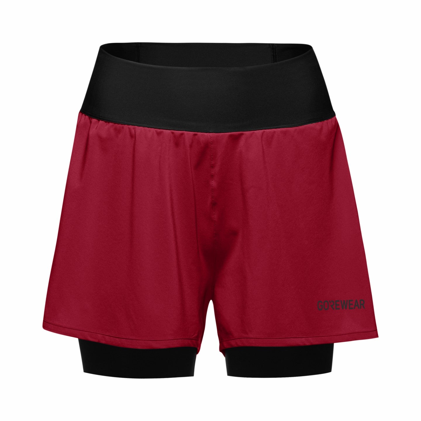 Womens CONCURVE 3” 2in1 Shorts - Utility Red/Black