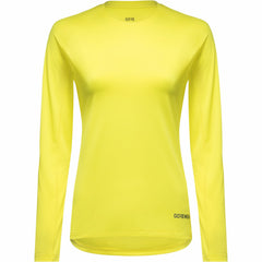 Womens Everyday Long Sleeve Shirt - Washed Neon Yellow