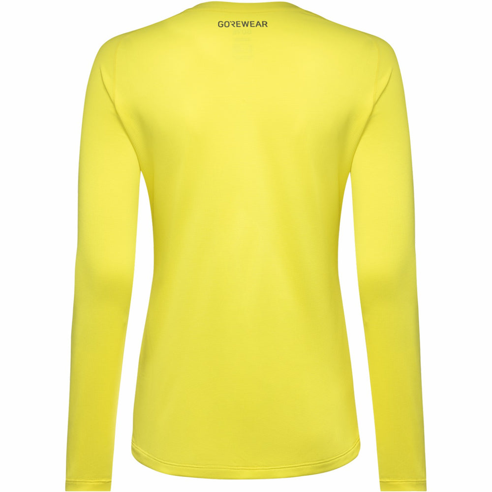 Womens Everyday Long Sleeve Shirt - Washed Neon Yellow