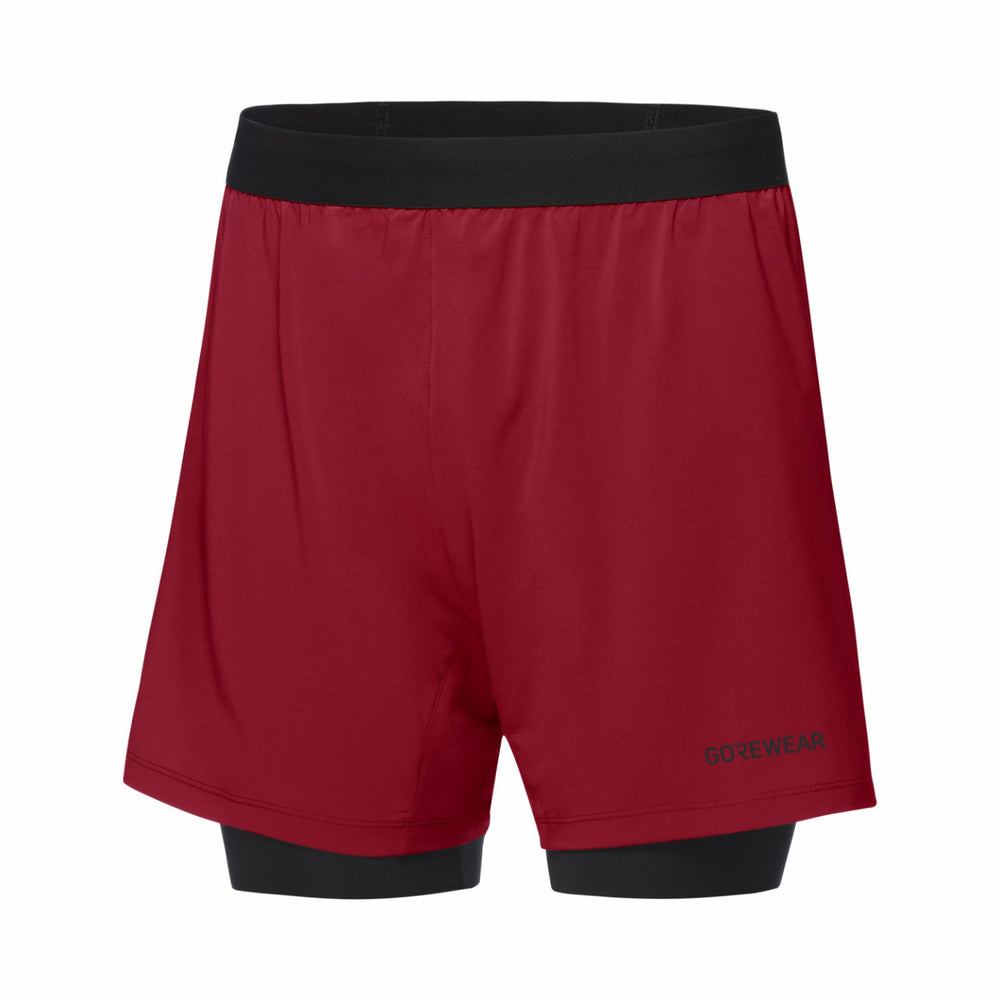 Mens CONCURVE 5” 2in1 Shorts - Utility Red/Black