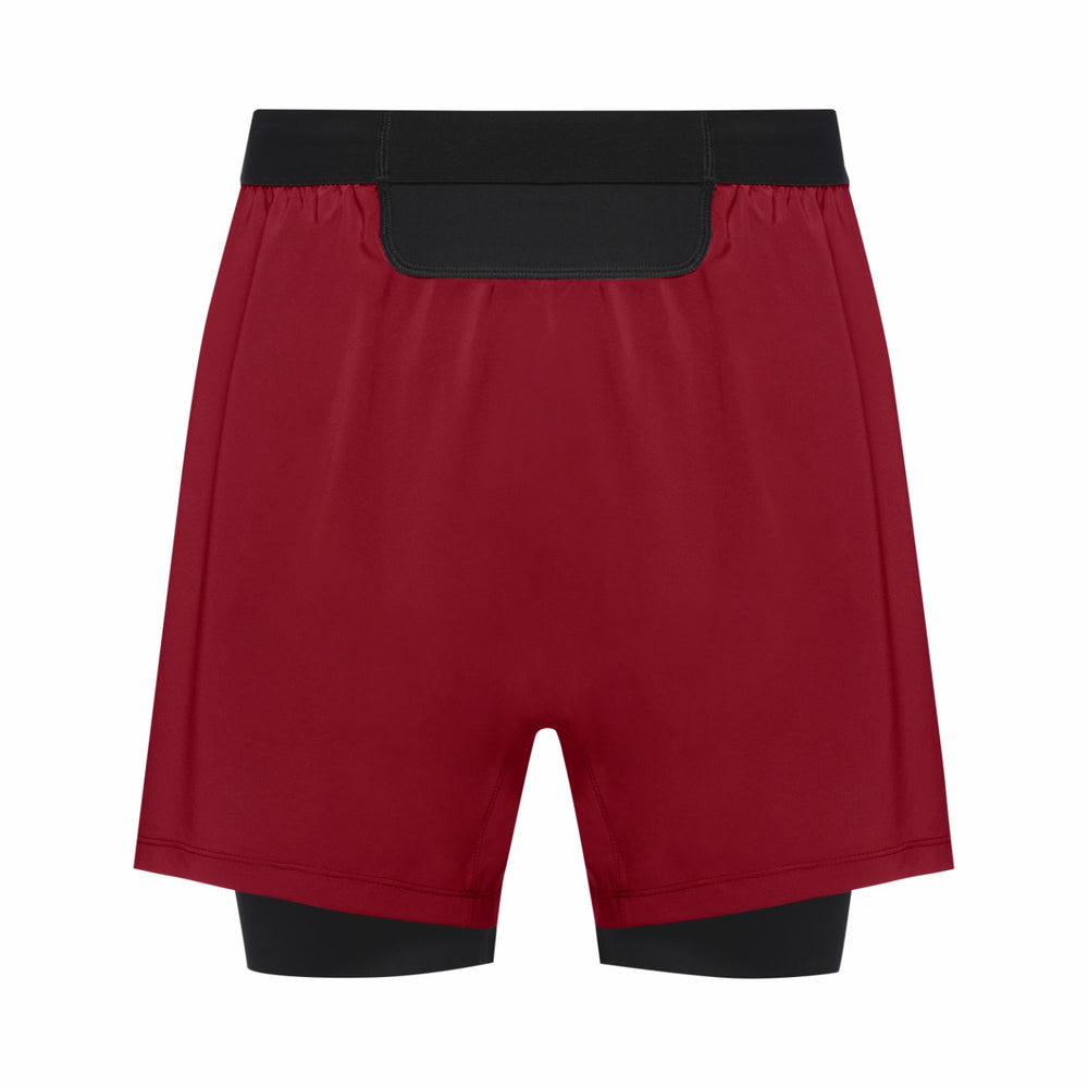 Mens CONCURVE 5” 2in1 Shorts - Utility Red/Black