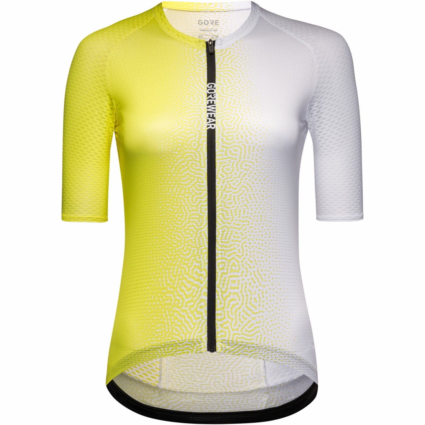 Womens SPINSHIFT Breathe Jersey - Washed Neon Yellow/White