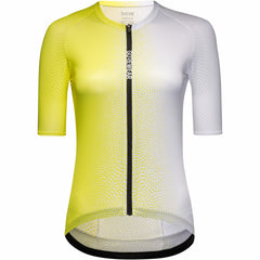 Womens SPINSHIFT Breathe Jersey - Washed Neon Yellow/White
