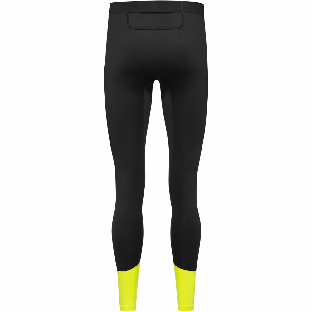 Mens CONCURVE Thermo Tights - Black/Neon Yellow