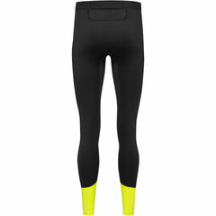 Mens CONCURVE Thermo Tights - Black/Neon Yellow
