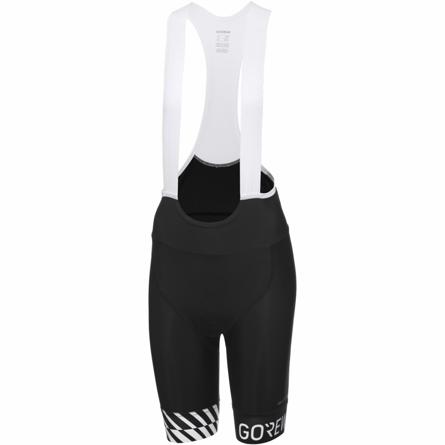 Womens SWIFTRIDE Optical Bib Shorts - Black