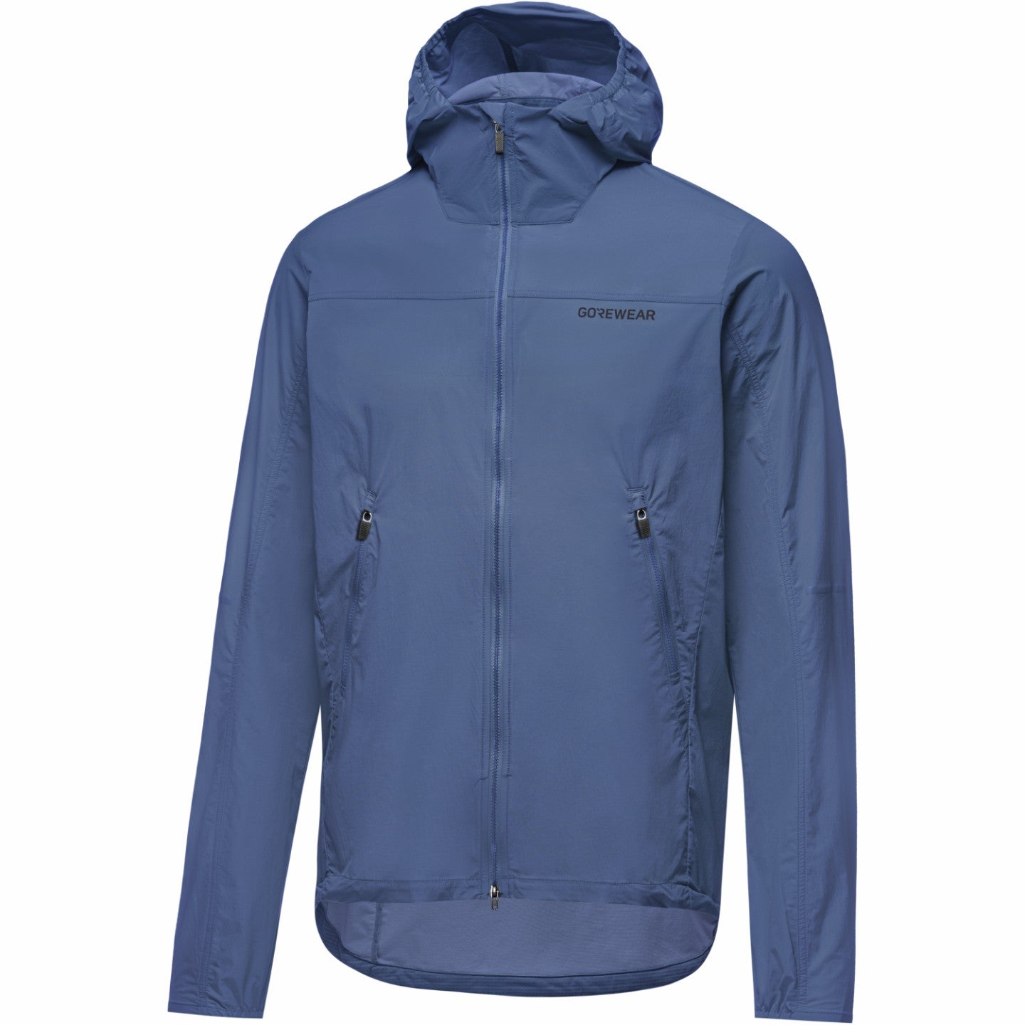 Mens FERNFLOW Hooded Windbreaker - Cargo Blue